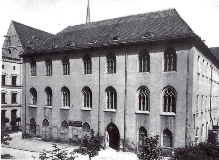 Schwarzweißaufnahme der Universitätsbibliothek im Jahr 1890
