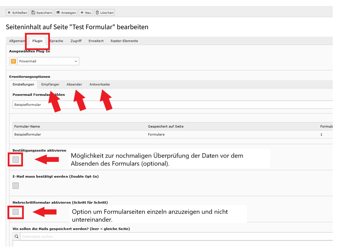 zur Vergrößerungsansicht des Bildes: Screenshot des TYPO3 Backends